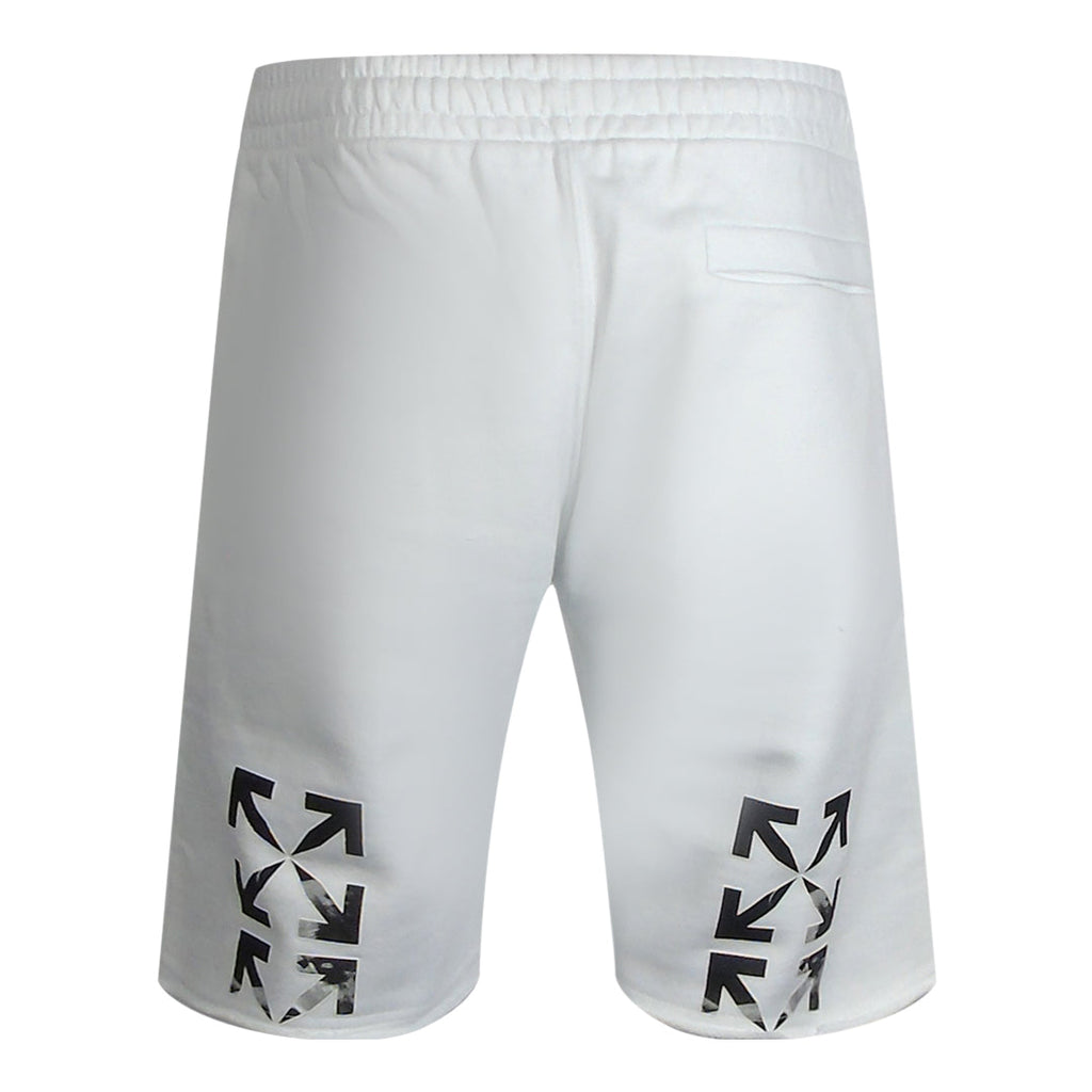 Off-White Caravaggio Arrow White Sweat Shorts XS