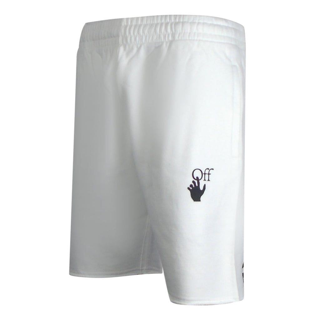 Off-White Caravaggio Arrow White Sweat Shorts XS