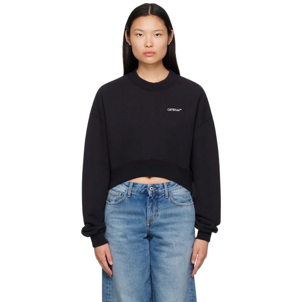 Off-White For All Book Cropped Over Crewneck Black XS