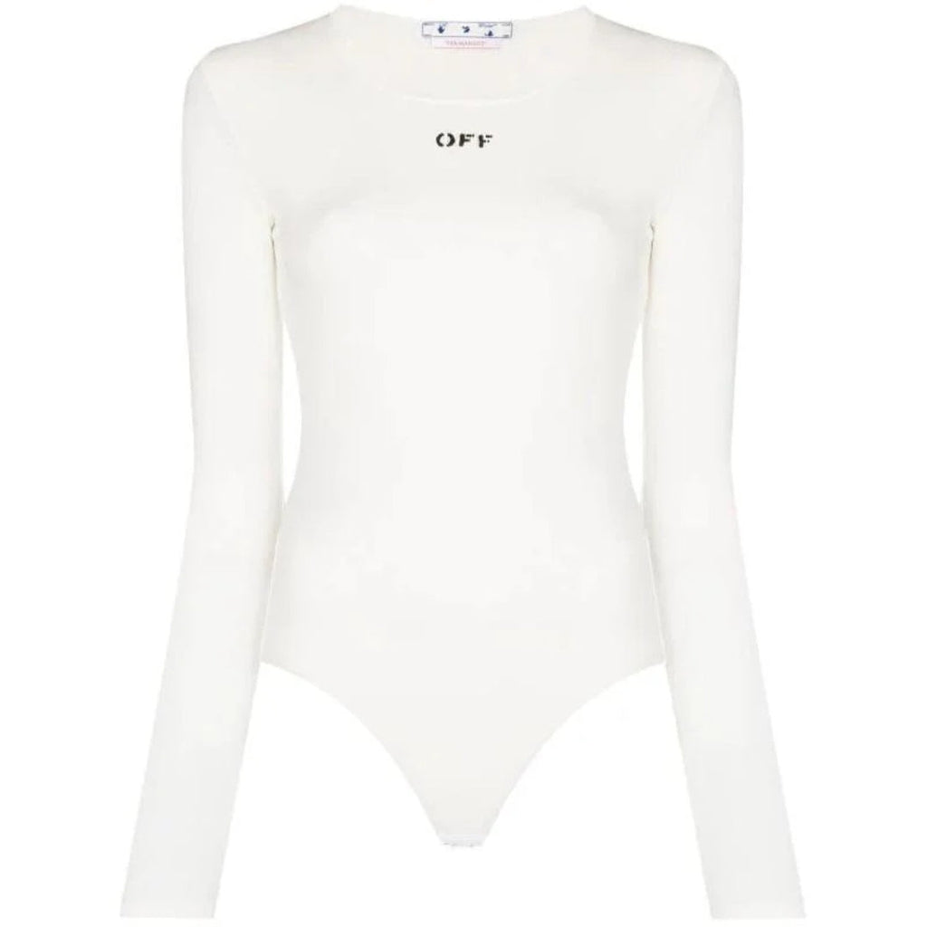 Off-White Off Stamp Ribbed L/S Body White IT36