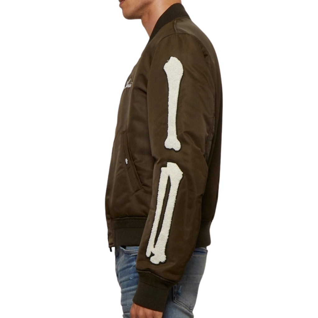 Amiri Bones Design Green Bomber Jacket S