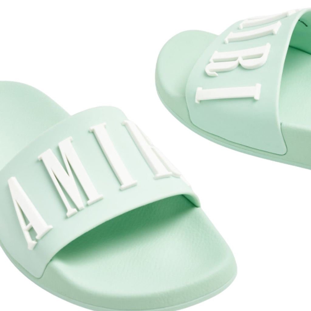 Amiri Sage Green Pool Sliders UK 4