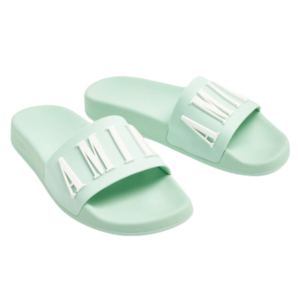 Amiri Sage Green Pool Sliders UK 4