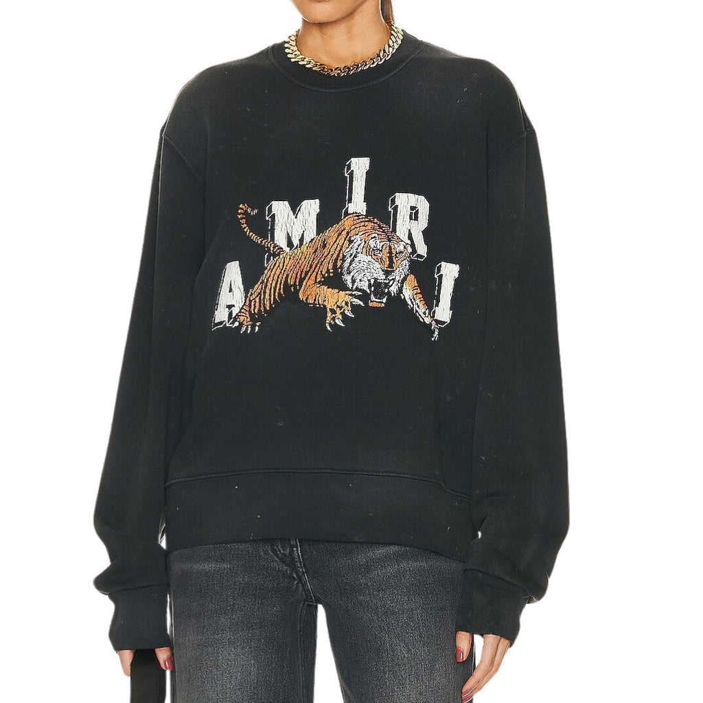 Amiri Vintage Tiger Black Sweatshirt M