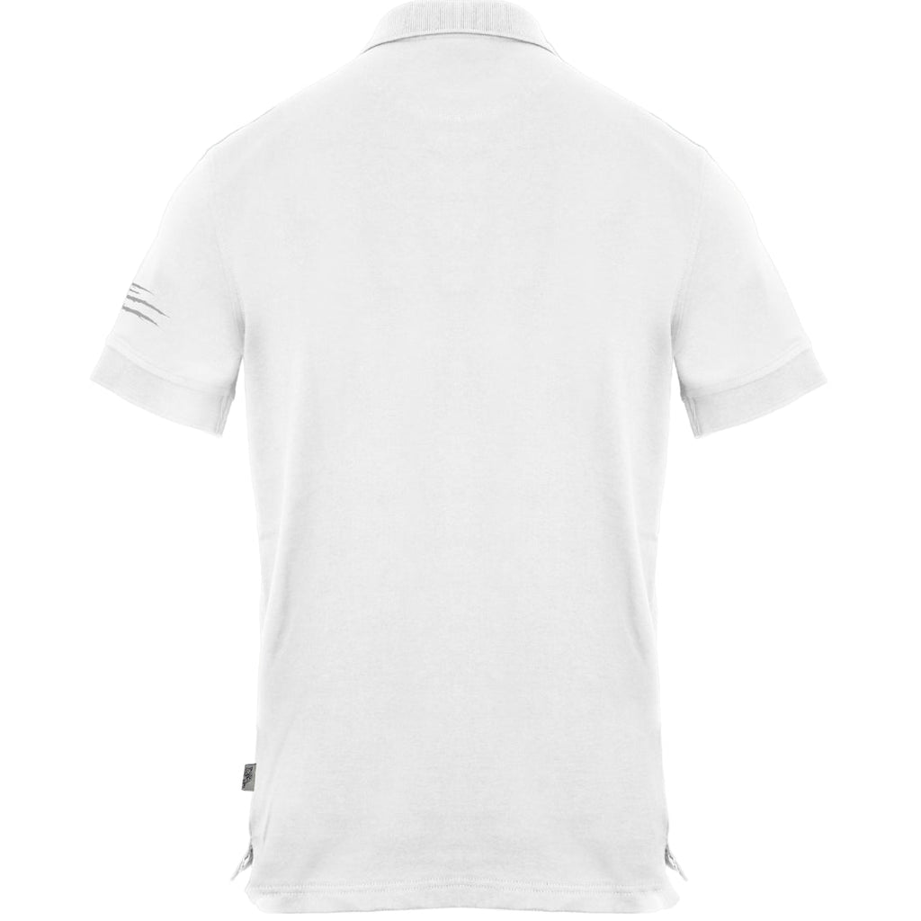 Plein Sport Slashed Sleeve White Polo Shirt S