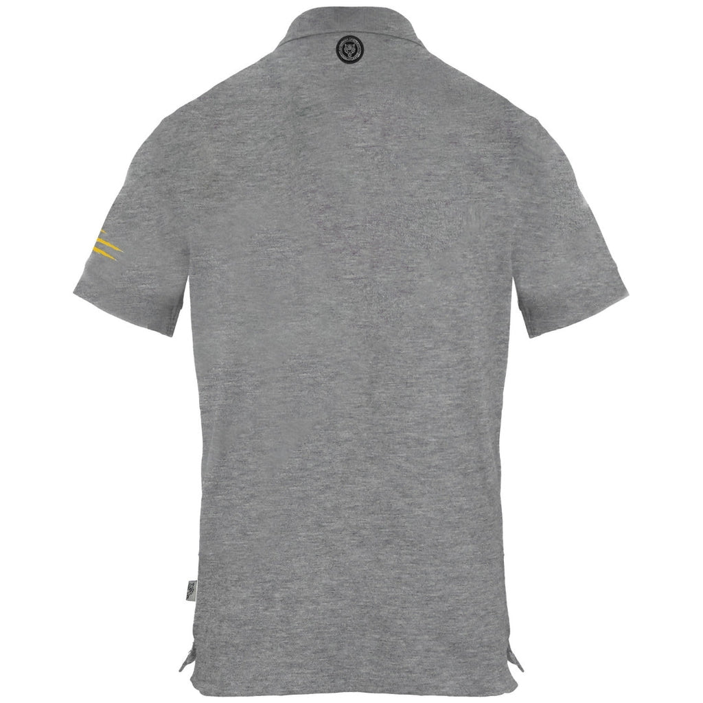 Plein Sport Small Tiger Scratch Logo Grey Polo Shirt S