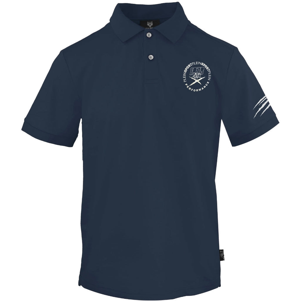 Plein Sport Performance Logo Navy Blue Polo Shirt S