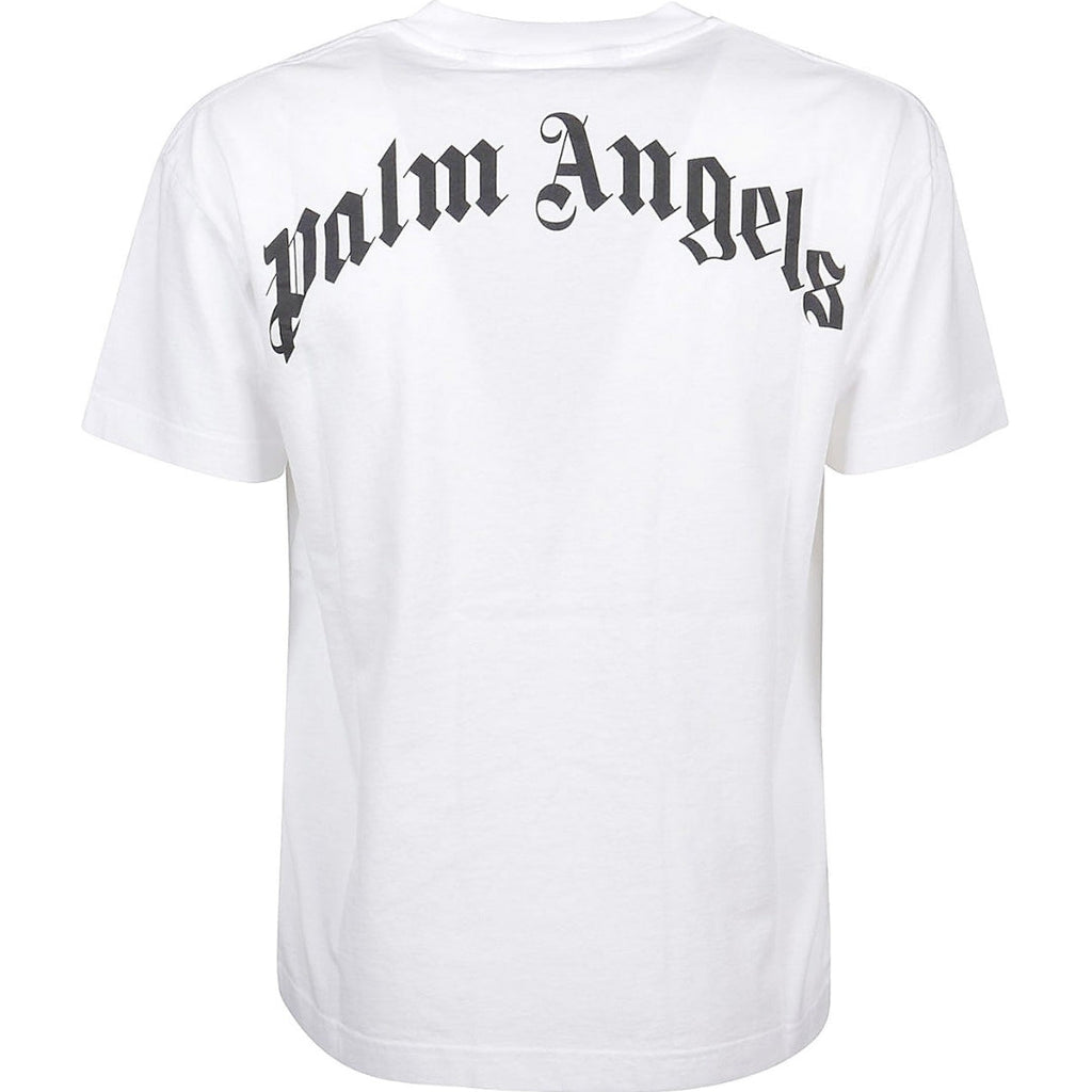 Palm Angels Croc Design Logo White T-Shirt