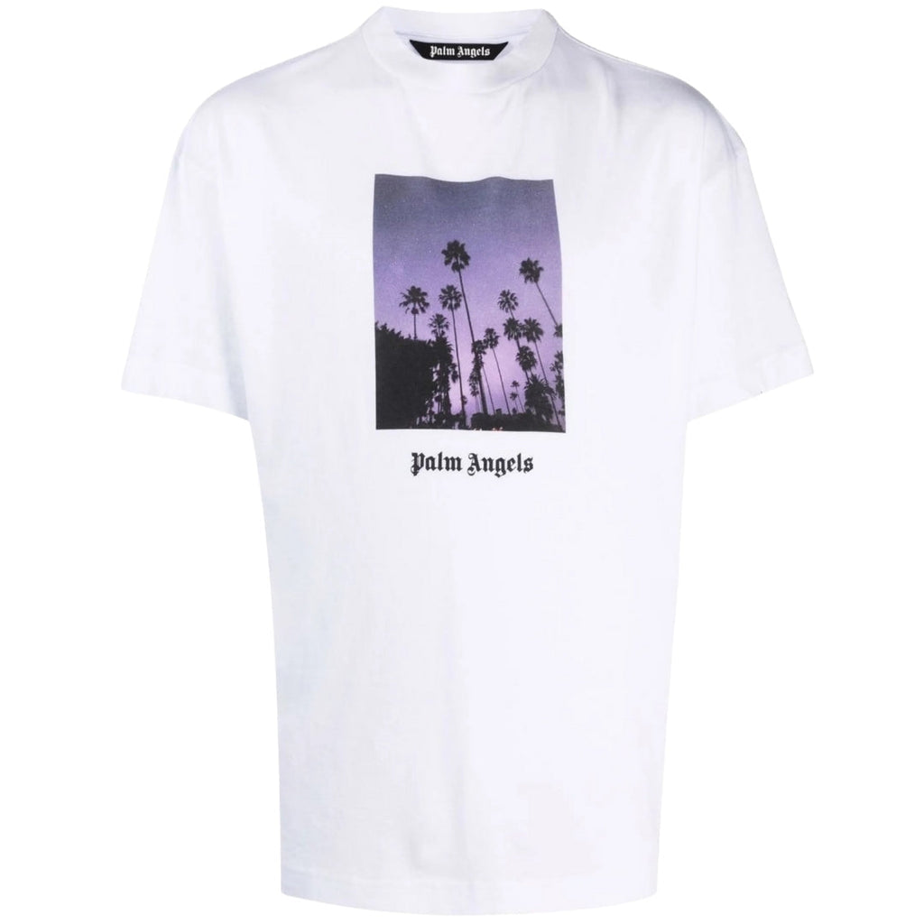 Palm Angels Palm Trees Box Logo White T-Shirt S