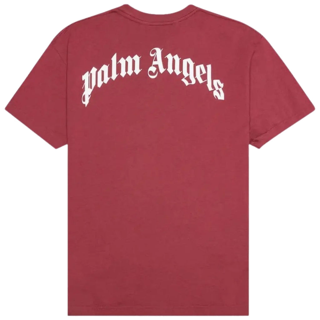 Palm Angels Kill The Bear Logo Burgundy T-Shirt XS