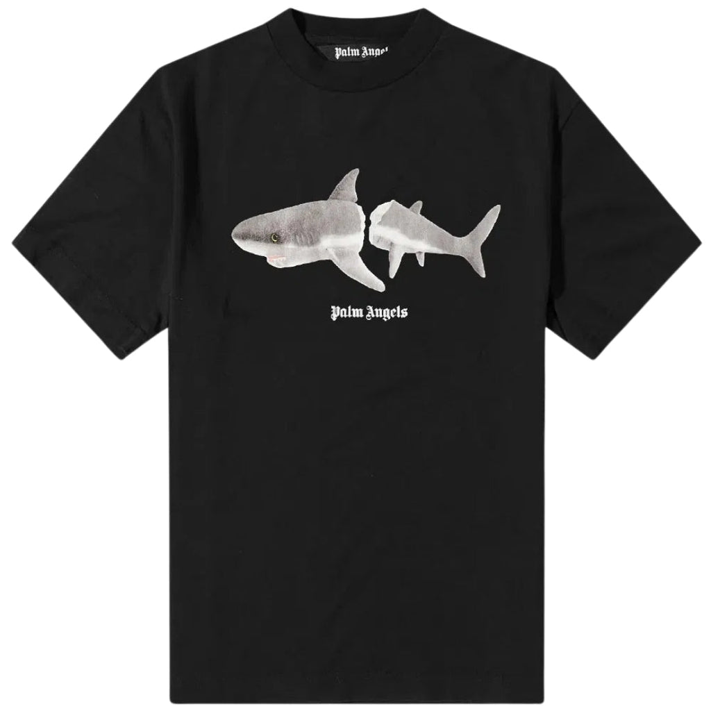 Palm Angels Split Shark Logo Black T-Shirt S