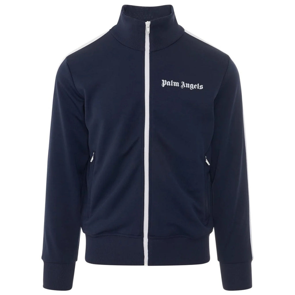 Palm Angels Navy Blue Classic Track Jacket S