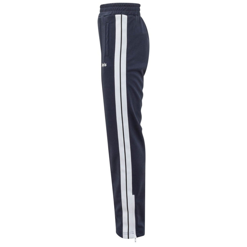 Palm Angels White Striped Classic Navy Blue Track Sweatpants S