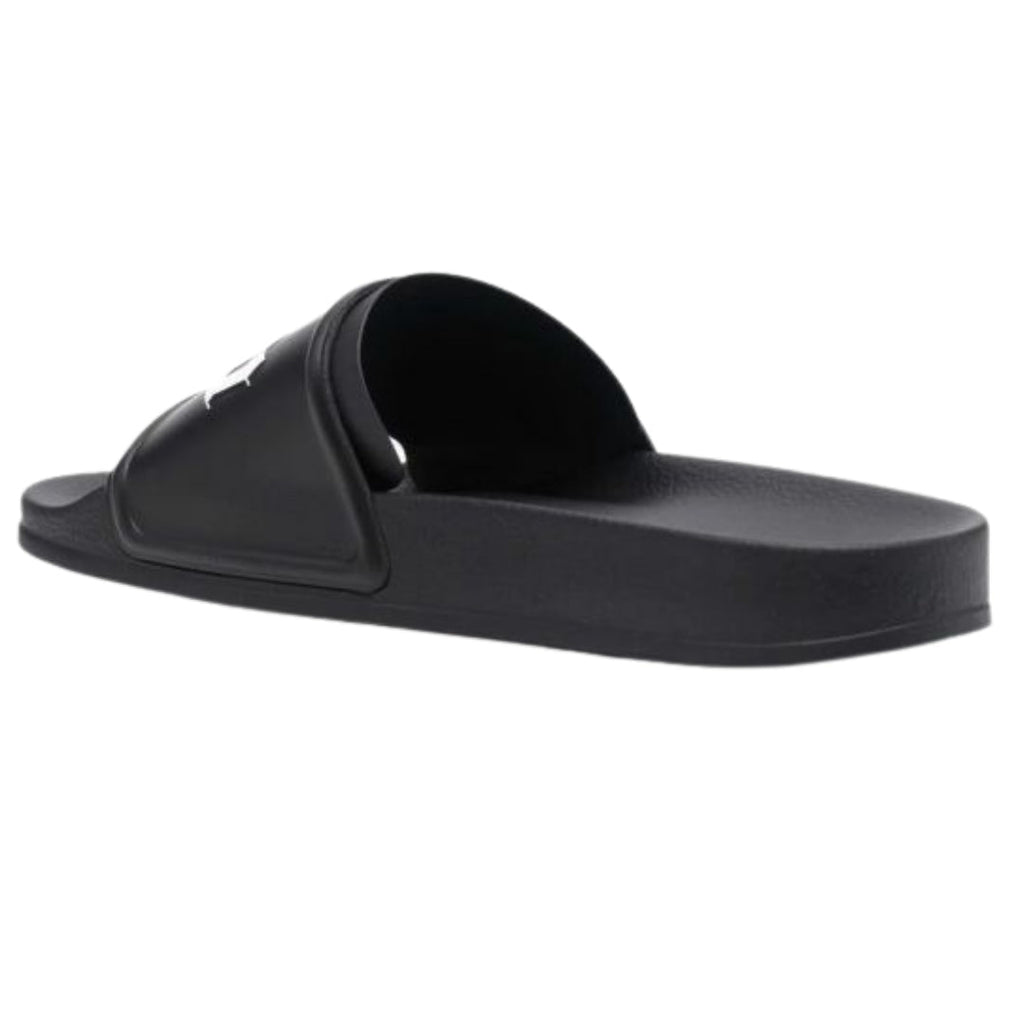 Palm Angels Gothic Print Black Pool Slides