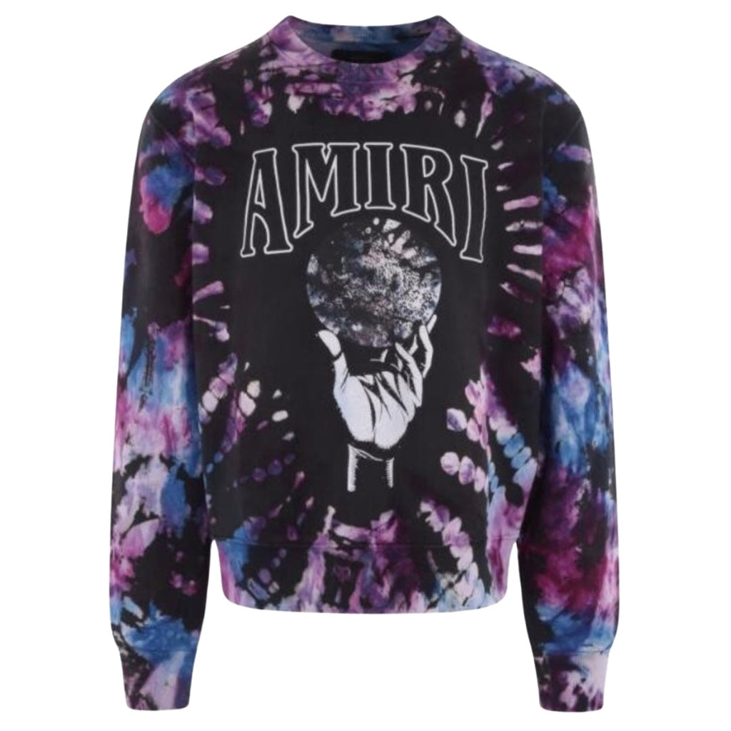 Amiri Crystal Ball Tie-Dye Purple Sweatshirt S