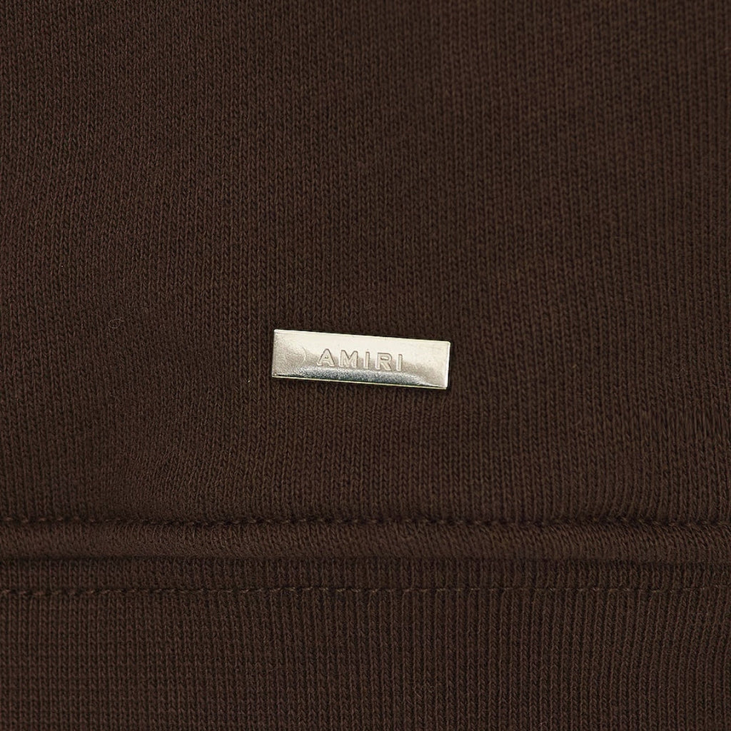 Amiri Ma Bar Logo Brown Hoodie XS