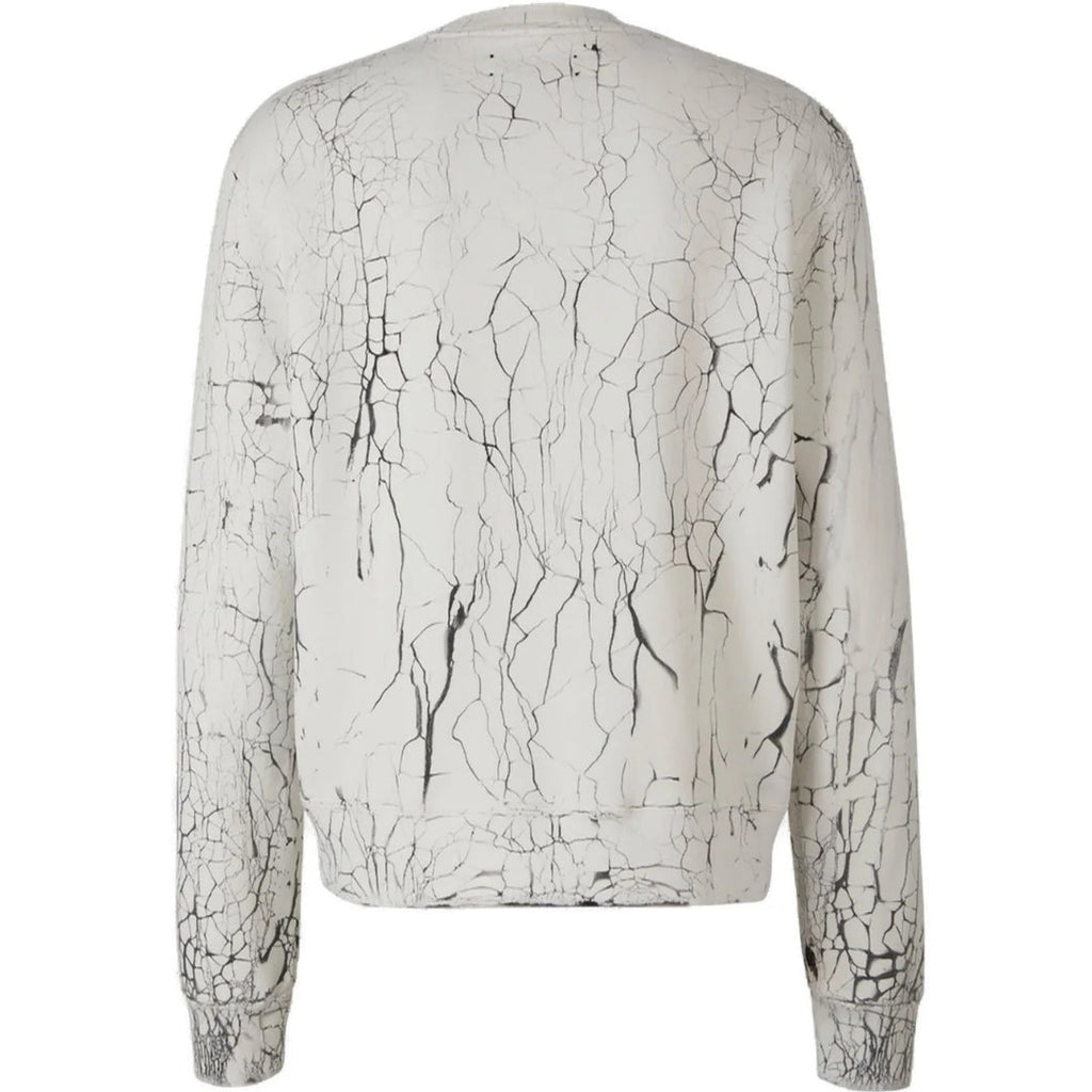 Amiri Core Logo Cracked Dry White Sweatshirt S