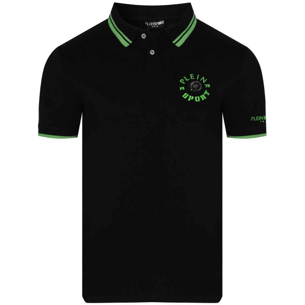 PLEIN SPORT PS25MPL02 BLACK Polo Shirt MALE S