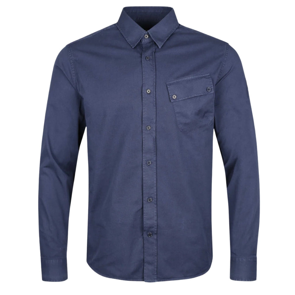 Belstaff Pitch Deep Navy Blue Shirt S