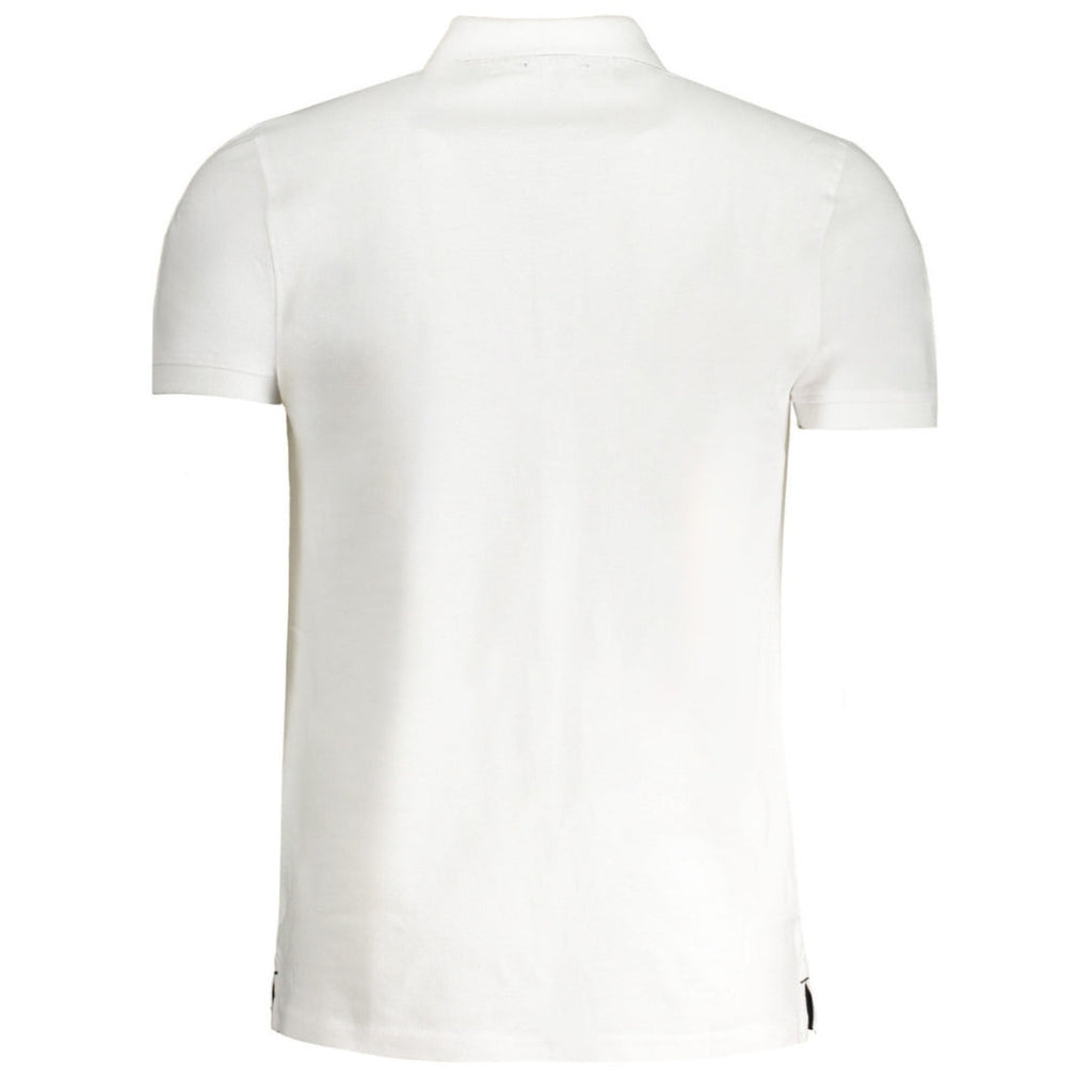 Cavalli Class Bold Logo White Polo Shirt m