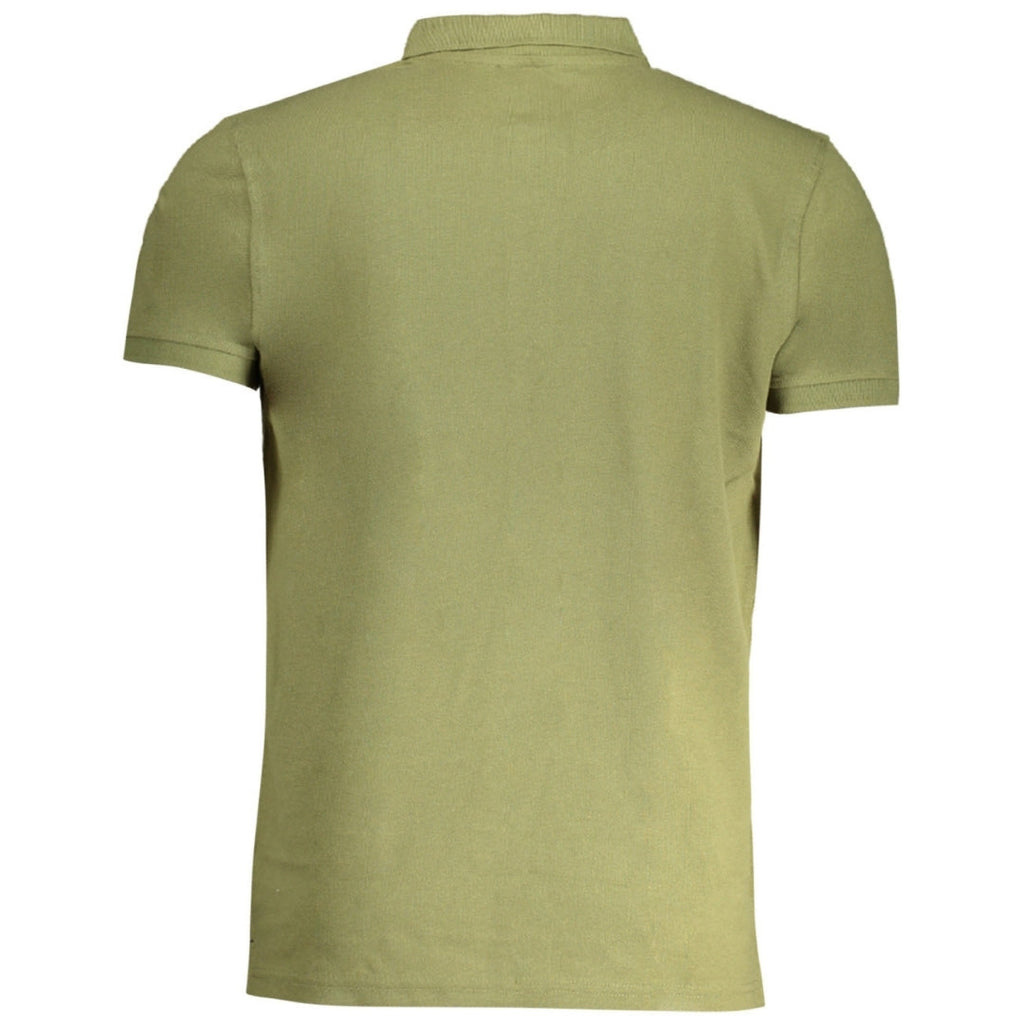 Cavalli Class Bold Logo Green Polo Shirt m