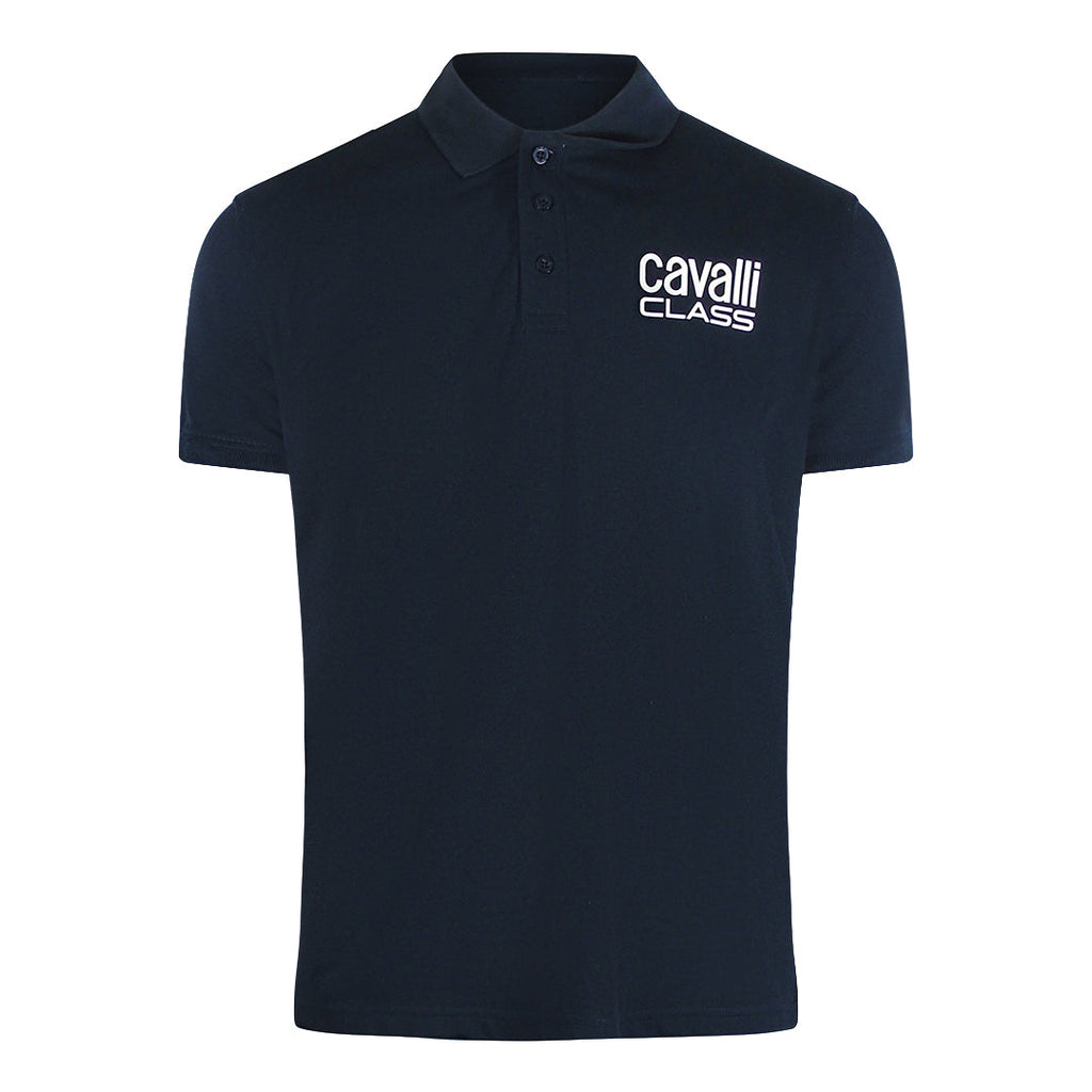 Cavalli Class Qxt64Z Kb002 04926 Navy S S Polo Mens - Style Centre Wholesale
