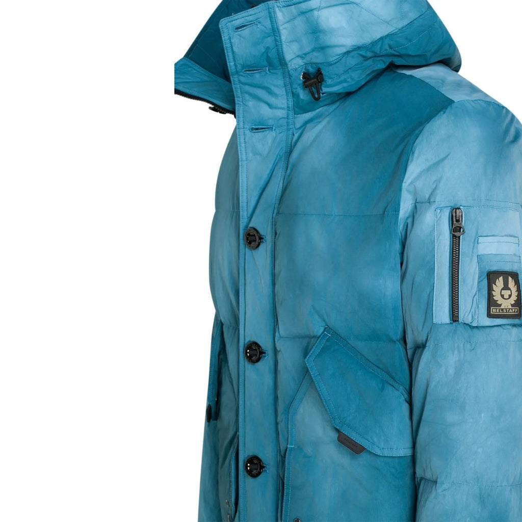 Belstaff Radar Ocean Blue Down Jacket S