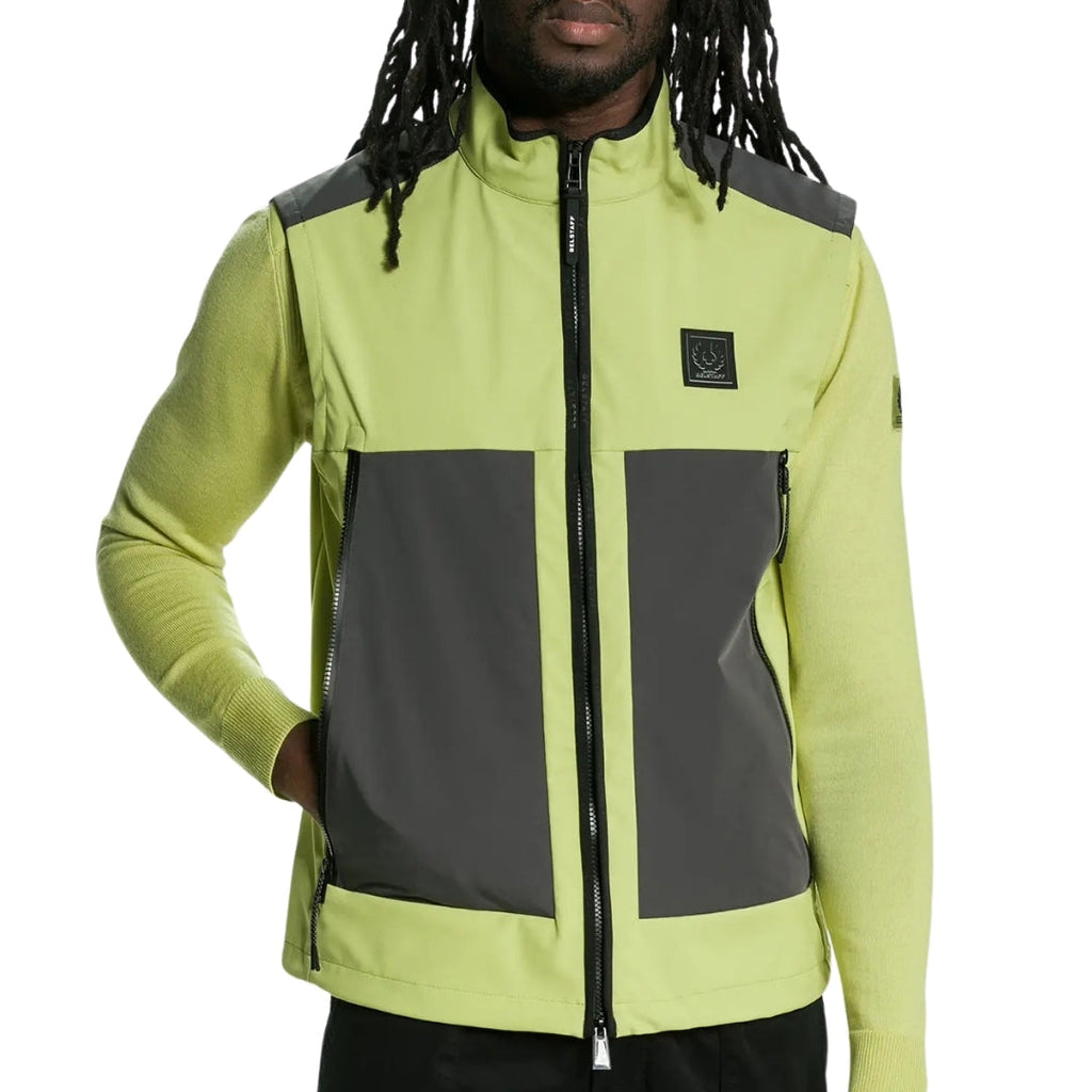 Belstaff Ratio Lime Green Gilet Jacket XS