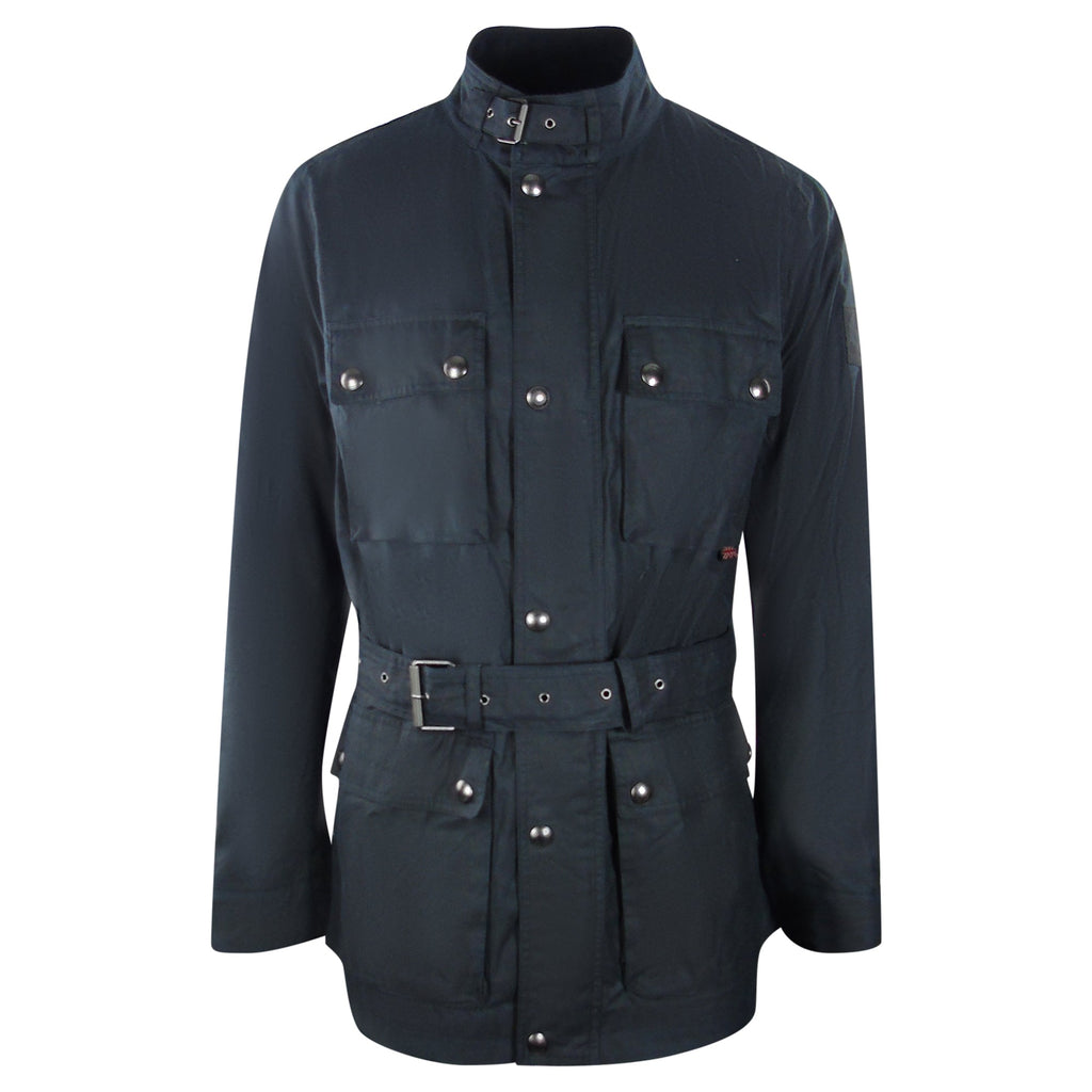 Belstaff Deep Navy Blue Roadways Motorcycle Jacket L