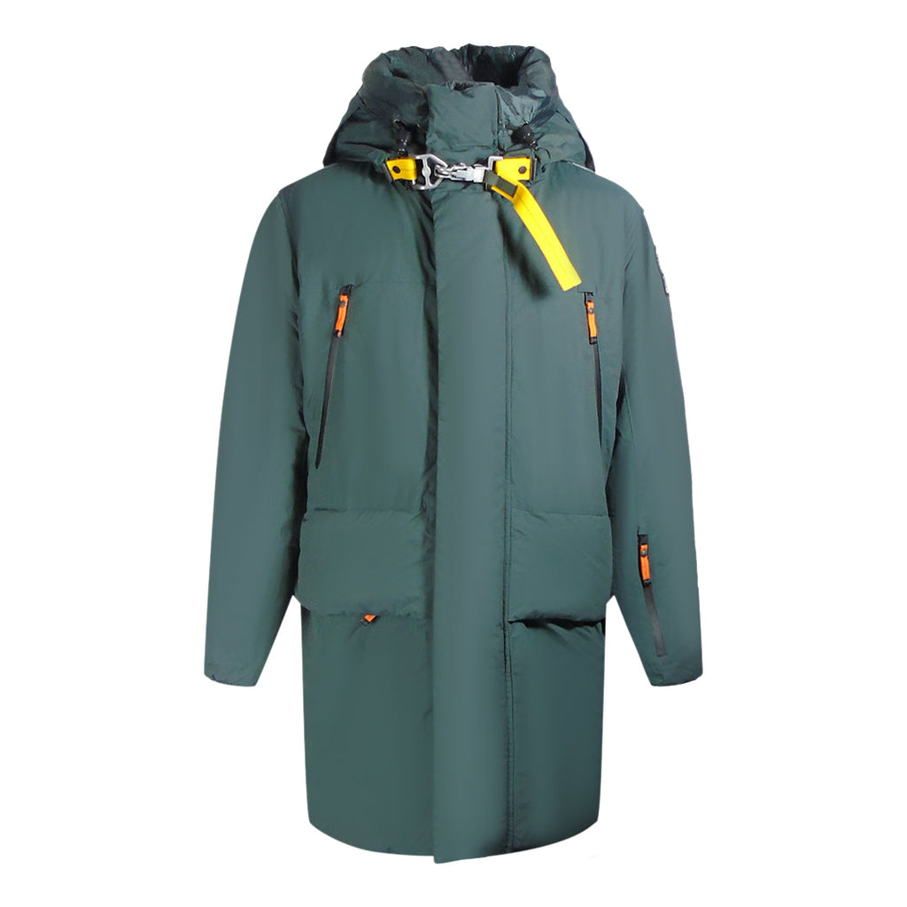 Parajumpers Rowland Green Gables Long Hooded Down Jacket L