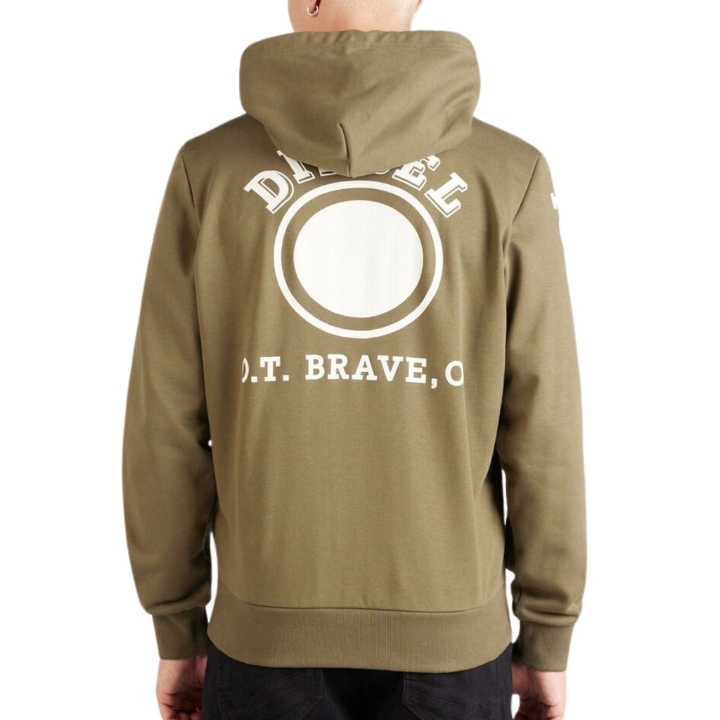 Diesel Dot Logo Green Hoodie M