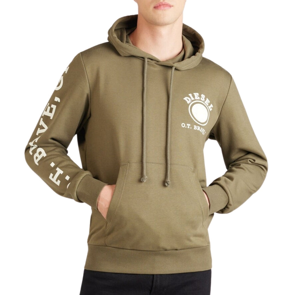 Diesel Dot Logo Green Hoodie M