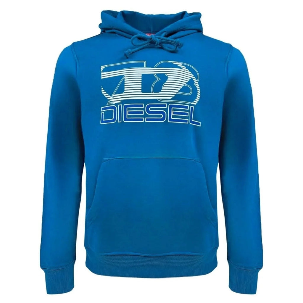 Diesel 78 Logo Blue Hoodie M