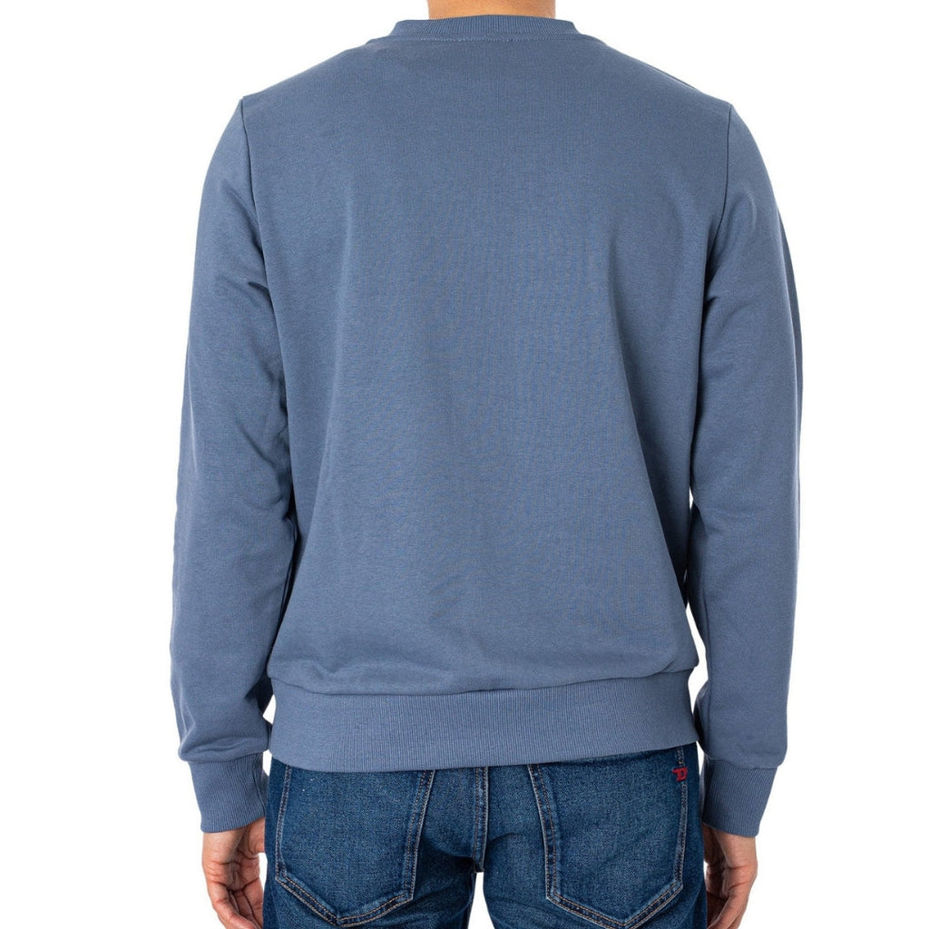 Diesel Distressed Dot Logo Blue Sweatshirt XS