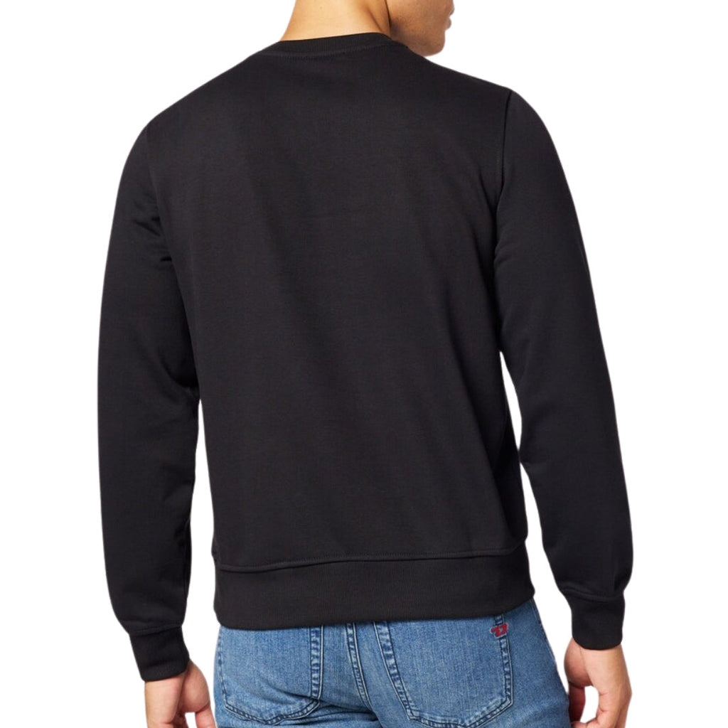 Diesel Small Patch Logo Black Sweatshirt S