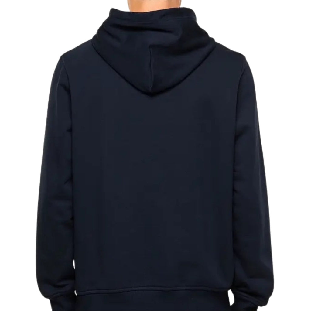 Diesel Denim Division Split Logo Navy Blue Hoodie L