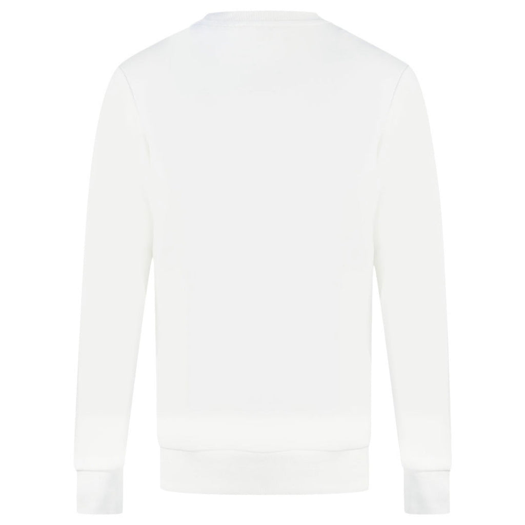 Diesel Double Destroyed Logo White Sweatshirt S