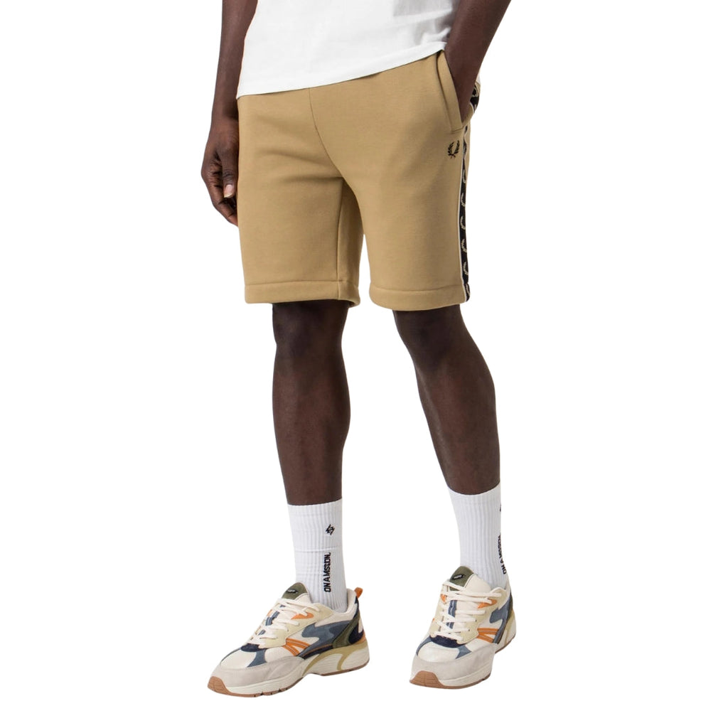 Fred Perry S5507 V19 Warm Stone  Sweat Shorts  Mens XS
