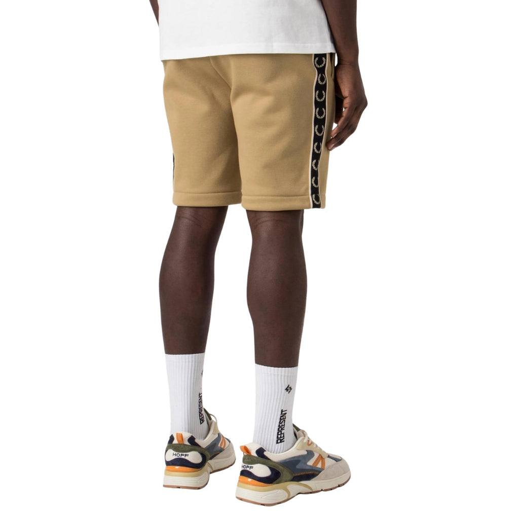 Fred Perry S5507 V19 Warm Stone  Sweat Shorts  Mens XS