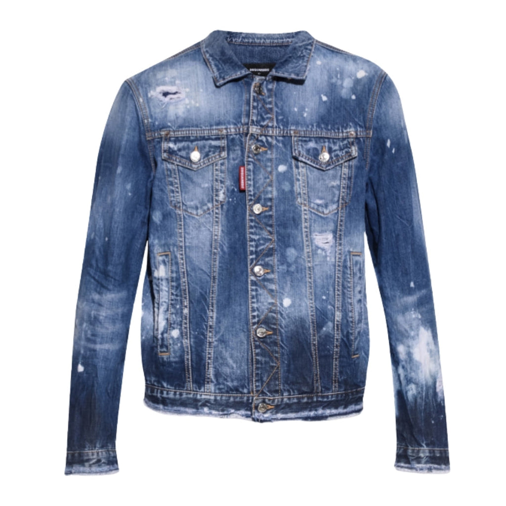 Dsquared2 Dan Jean Navy Blue Denim Jacket M