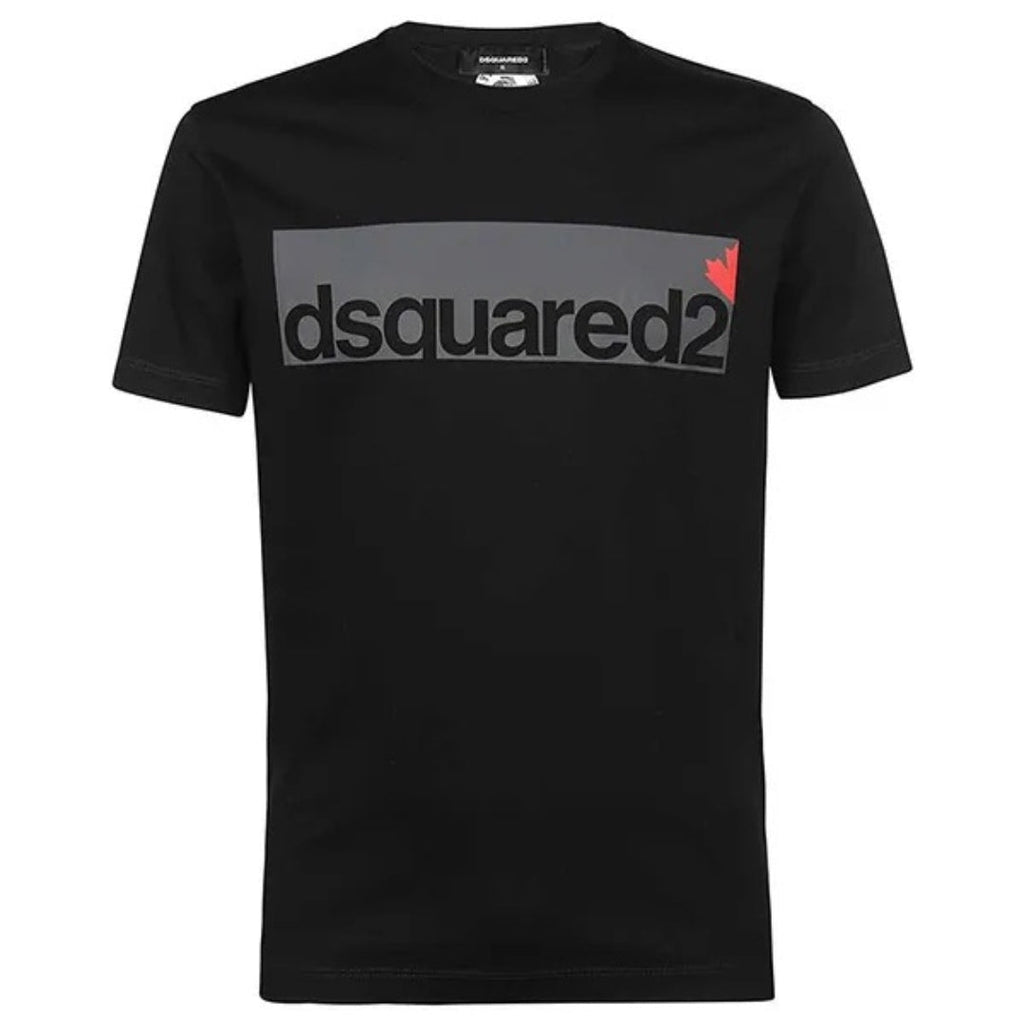 Dsquared2 Cool Fit Large Block Logo Black T-Shirt XS