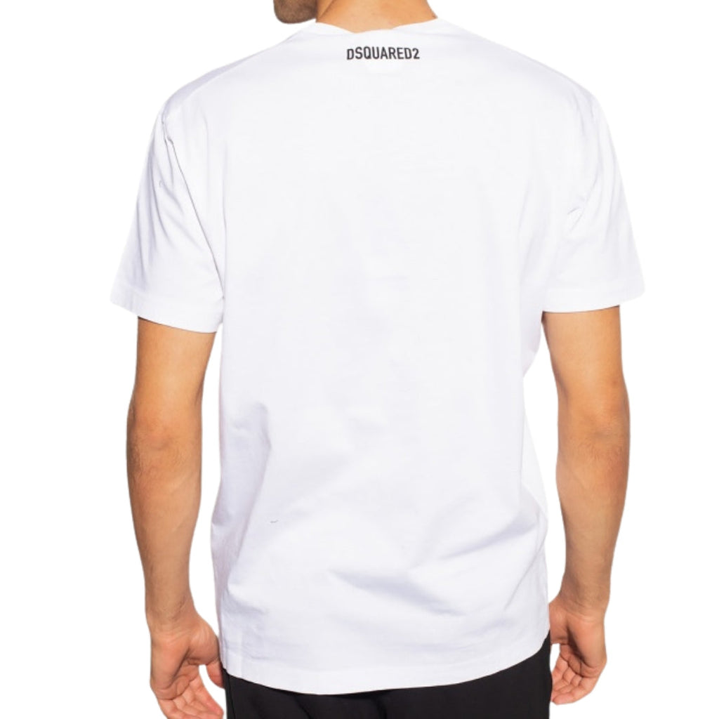 Dsquared2 Cool Print Logo White T-Shirt S