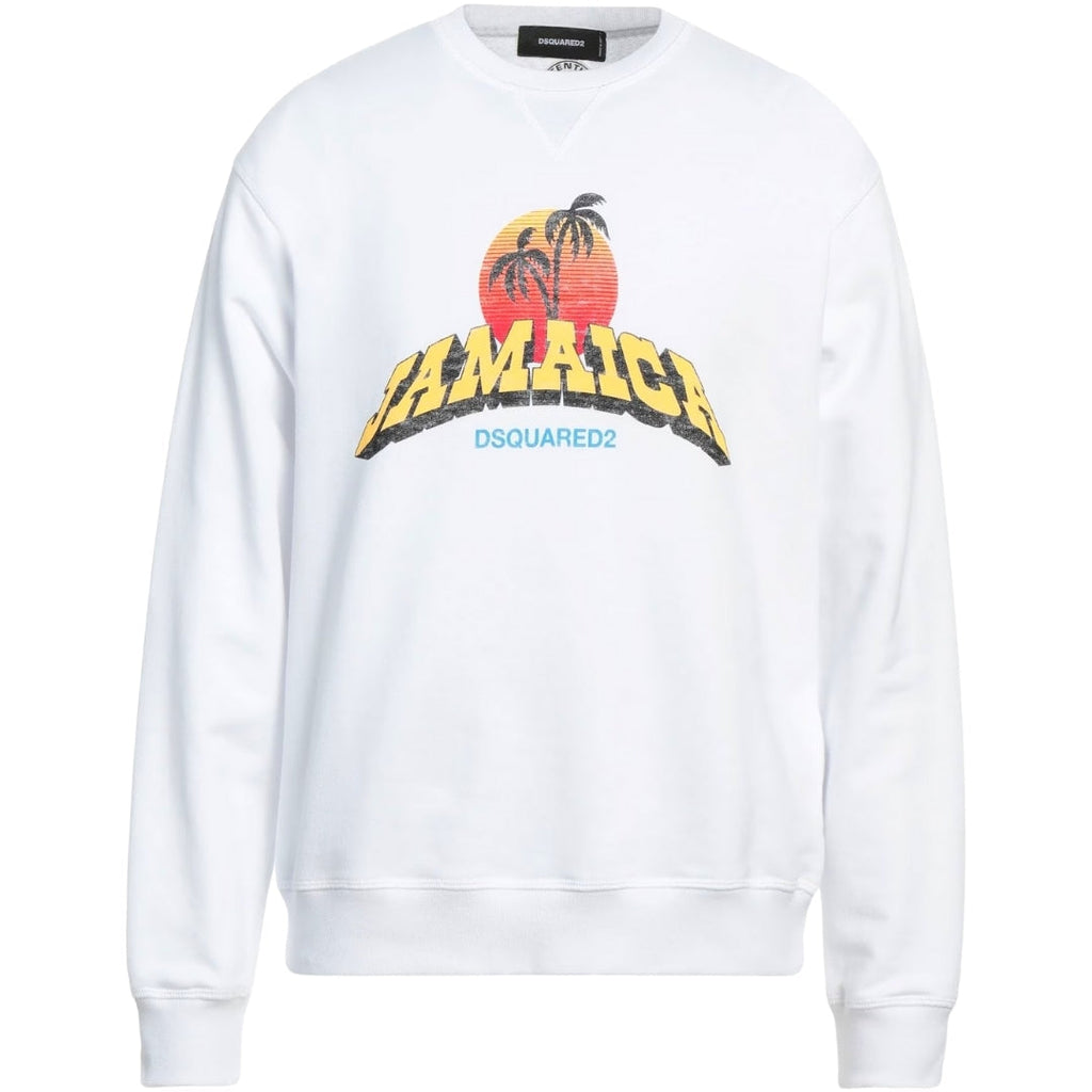 Dsquared2 Jamaica Design White Sweatshirt S