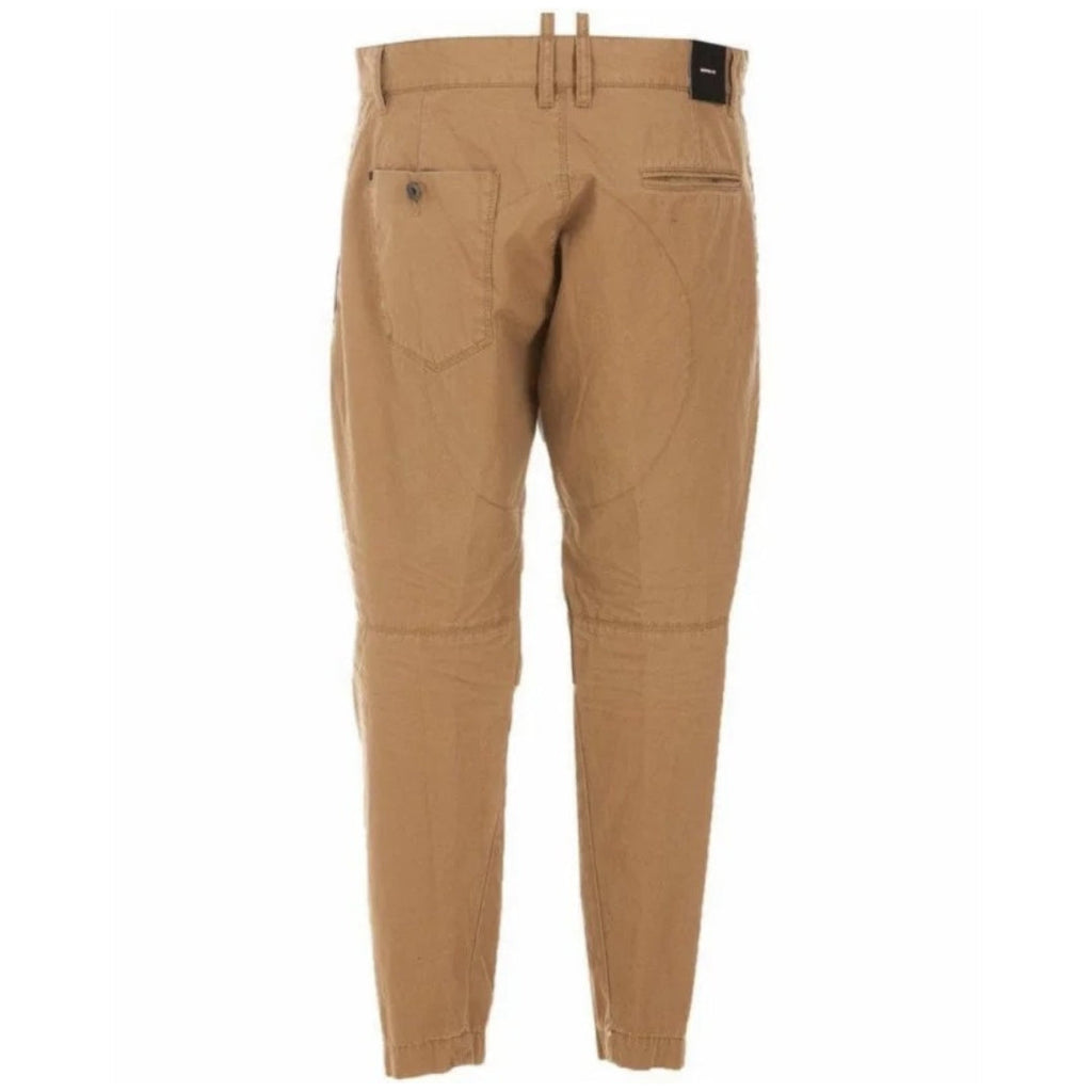 DSQUARED2 S71KB0491 S41794 SKIPPER FIT 157 TOBACCO CHINO PANTS Mens 48