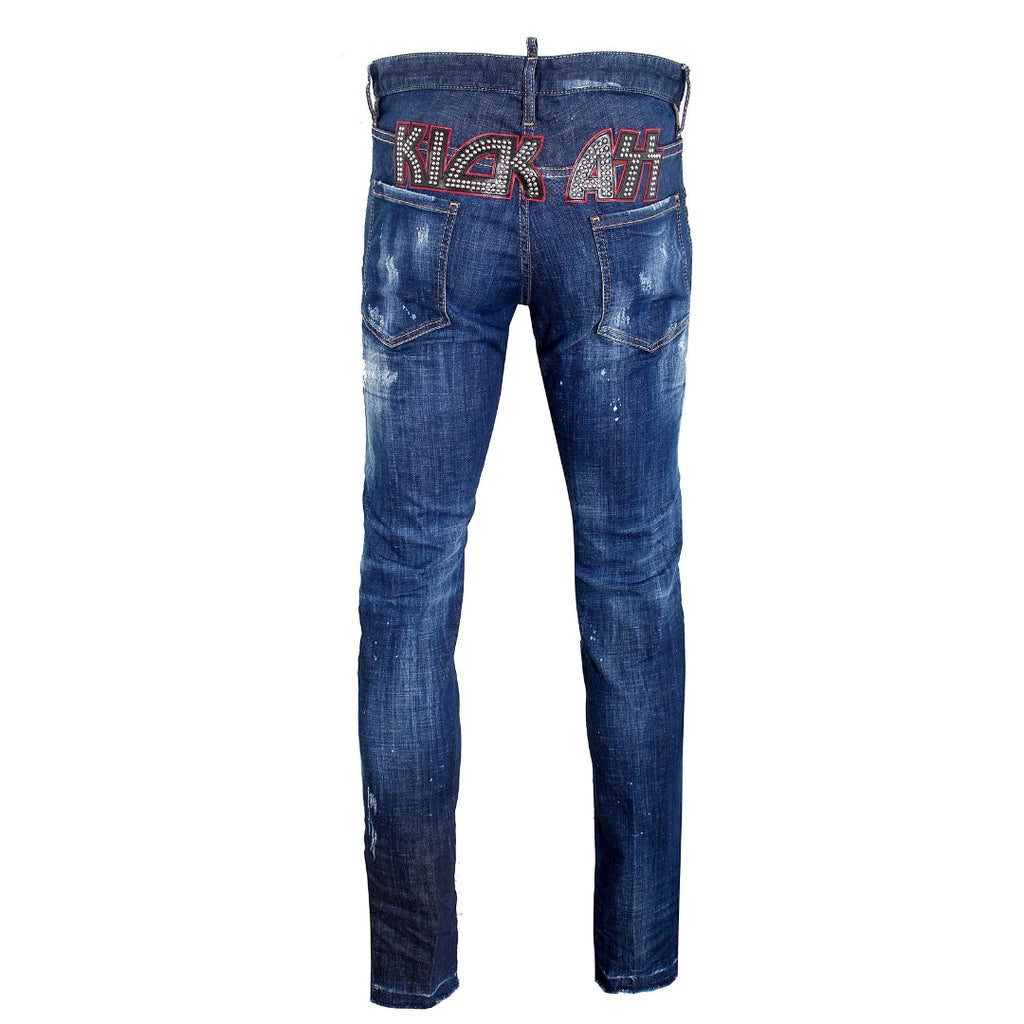 Dsquared2 Cool Guy Jean Kick Ass Blue Denim Pants W34