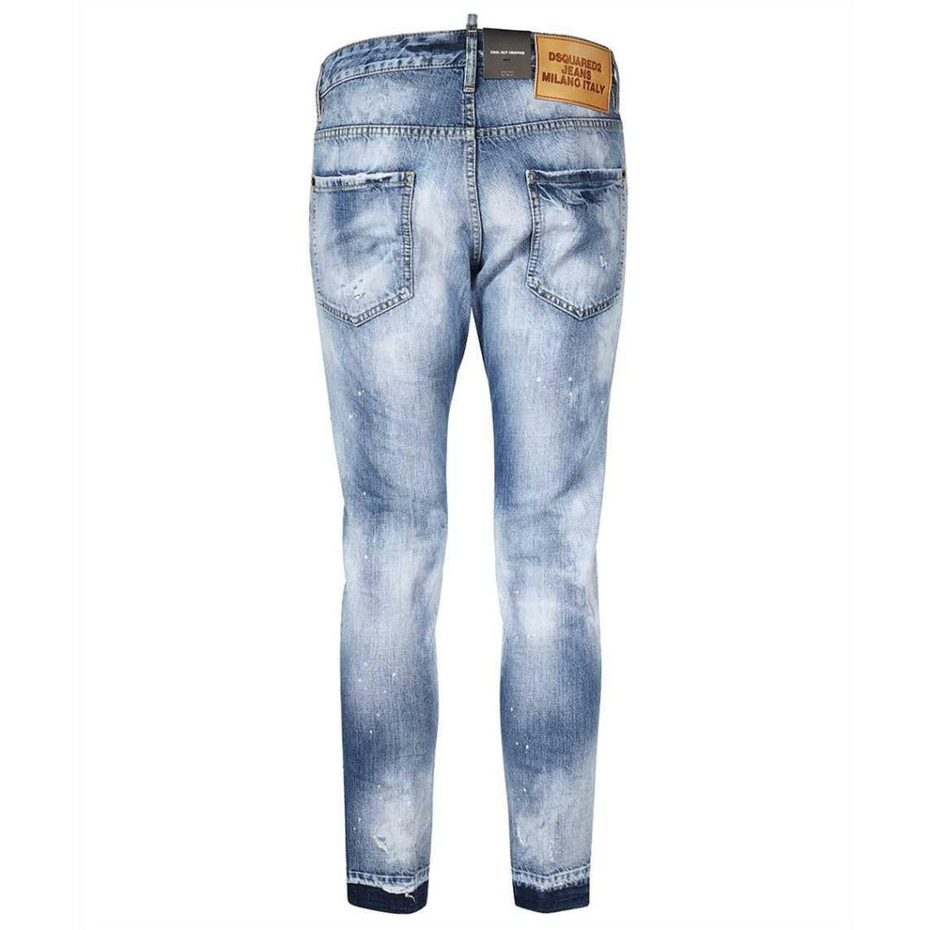 Dsquared2 Cool Guy Cropped Blue Denim Pants W30