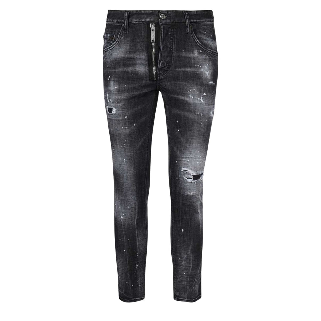 Dsquared2 Skater Jean Black Faded Denim Pants W38