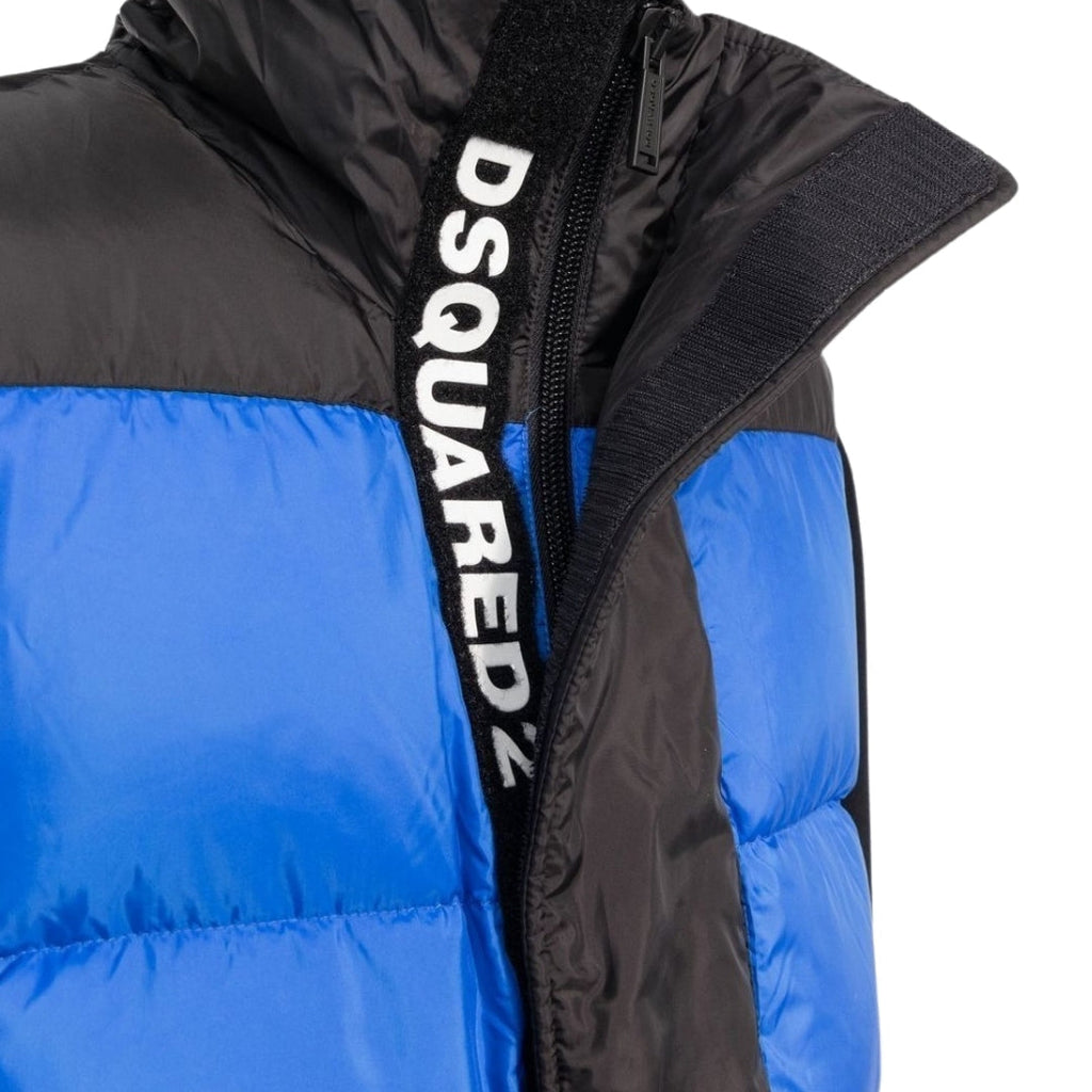 Dsquared2 Blue Gilet Down Jacket M