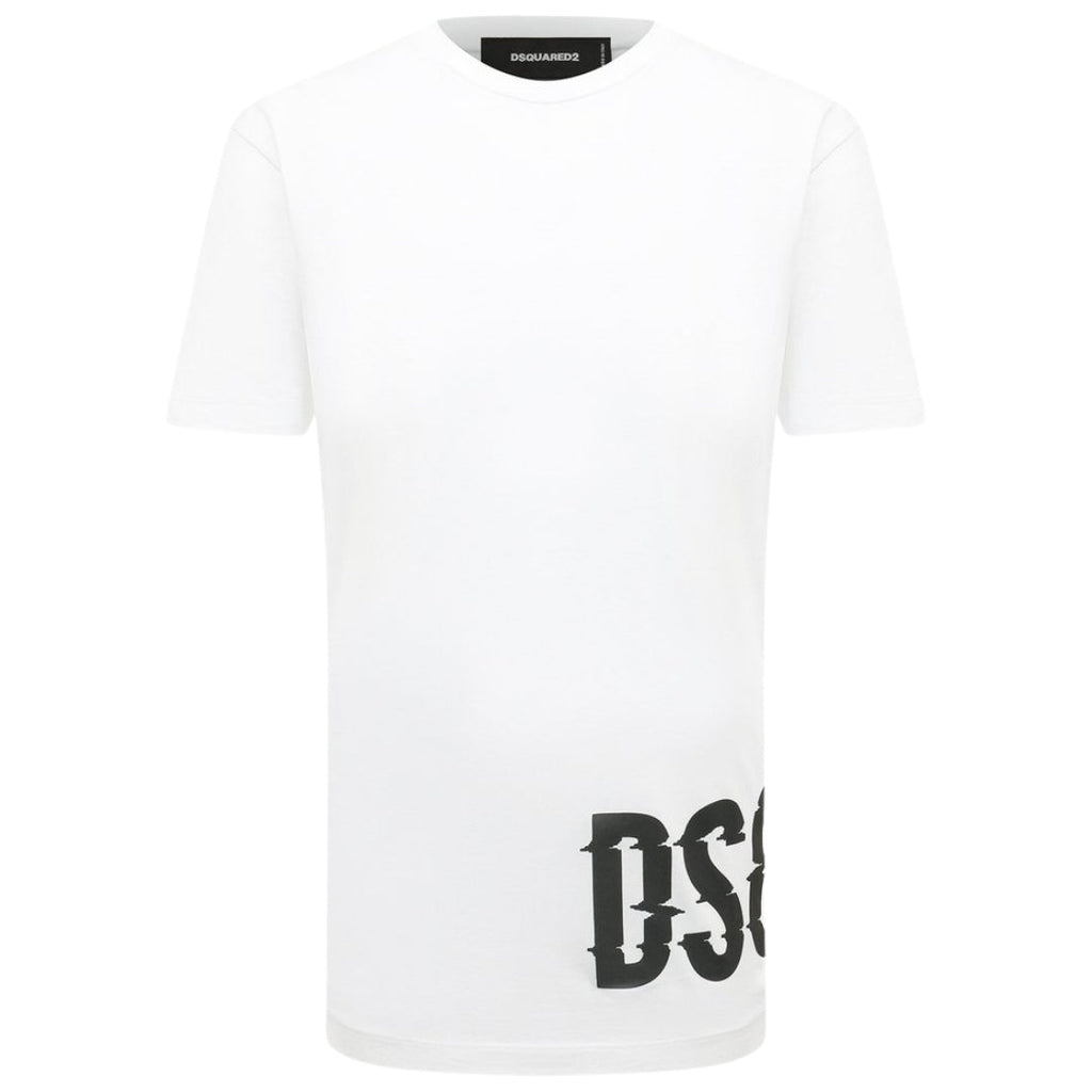 Dsquared2 Cool Fit Large DSQ2 Logo White T-Shirt S