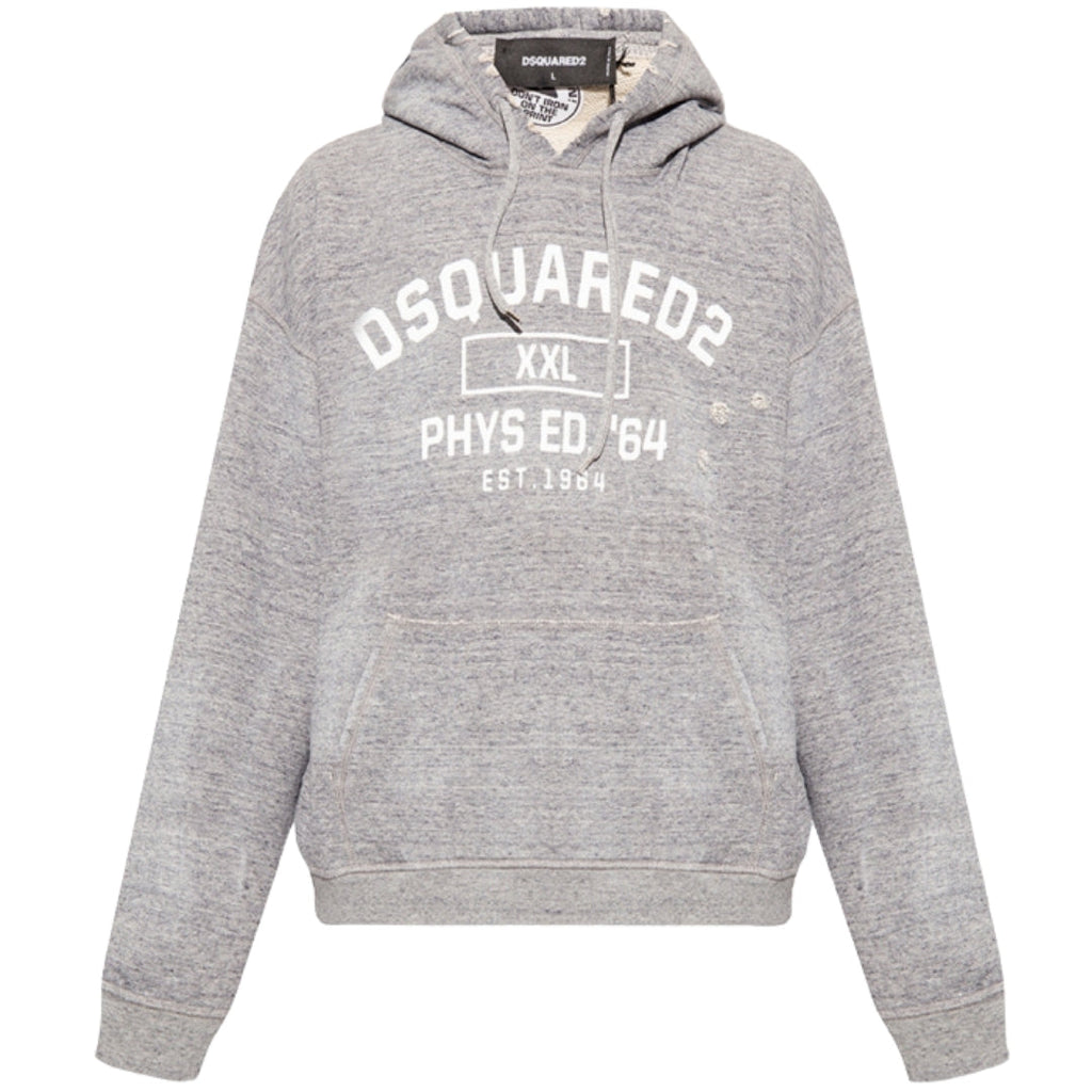 DSQUARED2 S74GU0620  961 GREY MARL HOODED JUMPER MALE M
